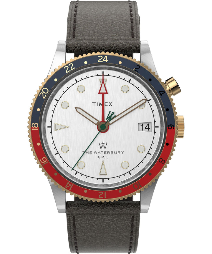 title:Timex Men's Waterbury 39mm Quartz Watch TW2U99100VQ;color:Brown