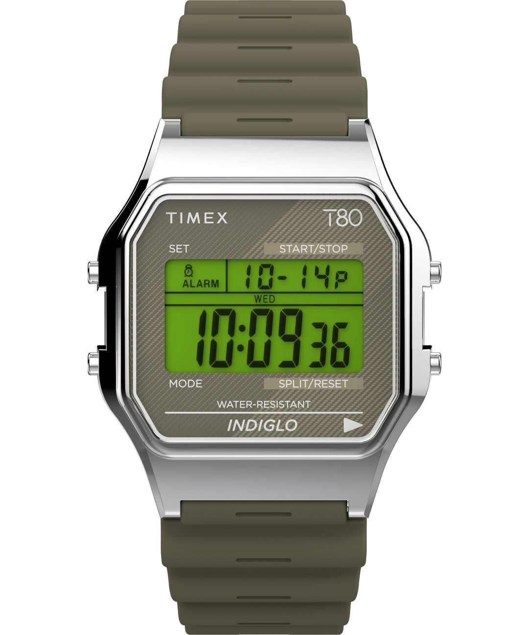 title:Timex Unisex Timex 80 34mm Quartz Watch TW2V41100YB;color:Green