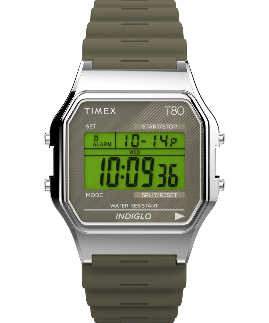 title:Timex Unisex Timex 80 34mm Quartz Watch TW2V41100YB;color:Green