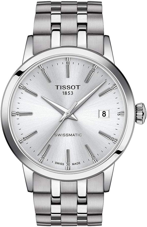 title:Tissot Men's Classic 42mm Automatic Watch T1294071103100;color:Silver