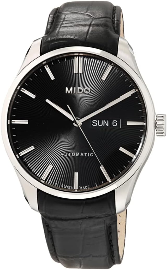 title:Mido Men's Belluna II 42.5mm Automatic Watch M0246301605100;color:Black