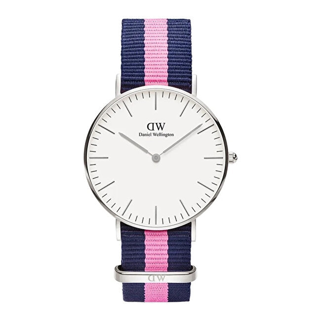 title:Daniel Wellington Women's Classic Winchester 36mm Quartz Watch DW00600049;color:Blue and Pink