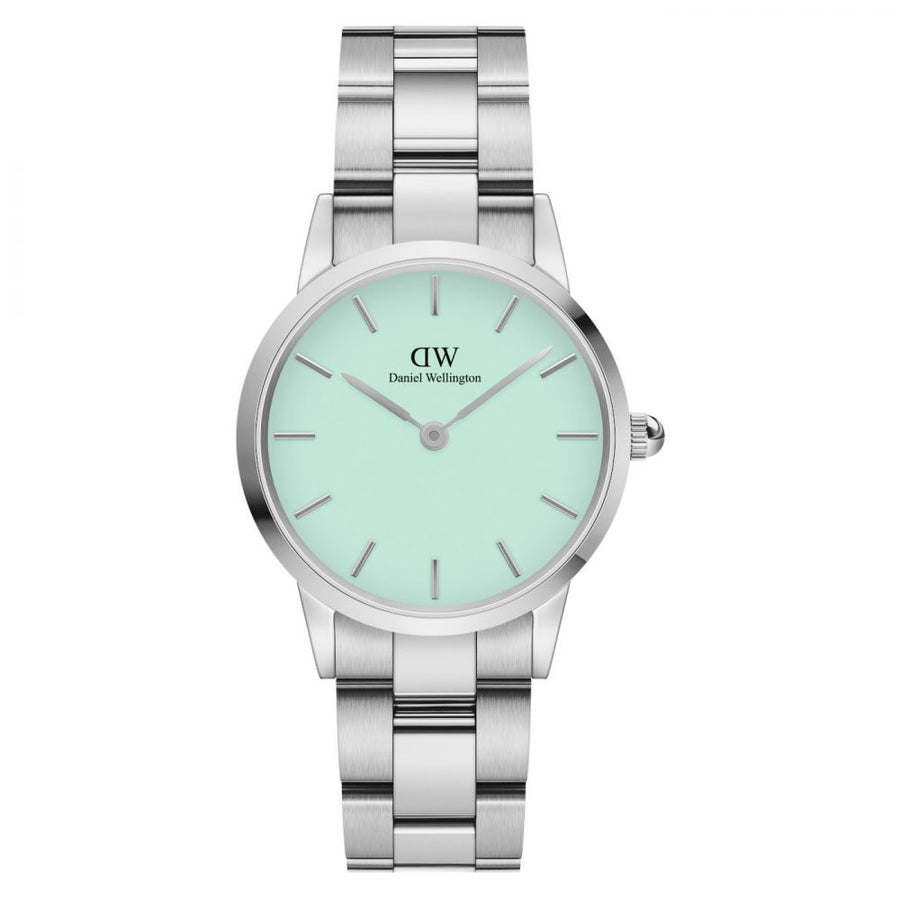 title:Daniel Wellington Women's Iconic Mint 28mm Quartz Watch DW00100537;color:Silver