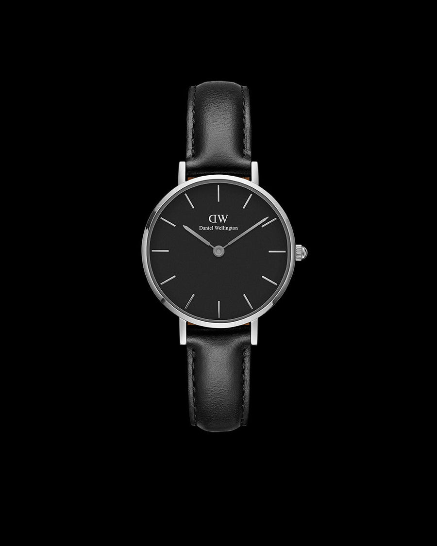 title:Daniel Wellington Women's Petite Sheffield 28mm Quartz Watch DW00600236;color:Black