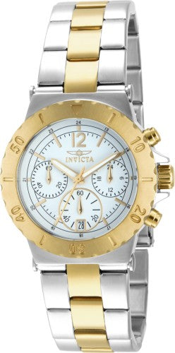 title:Invicta Women's Specialty 38mm Quartz Chronograph Watch IN-14855;color:Silver and Gold