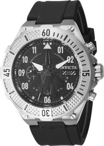 title:Invicta Men's Aviator 42mm Quartz Chronograph Watch IN-39888;color:Black
