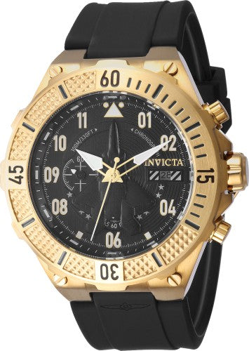 title:Invicta Men's Aviator 50mm Quartz Chronograph Watch IN-39889;color:Black