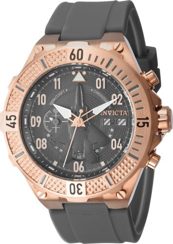 title:Invicta Men's Aviator 50mm Quartz Chronograph Watch IN-39891;color:Grey