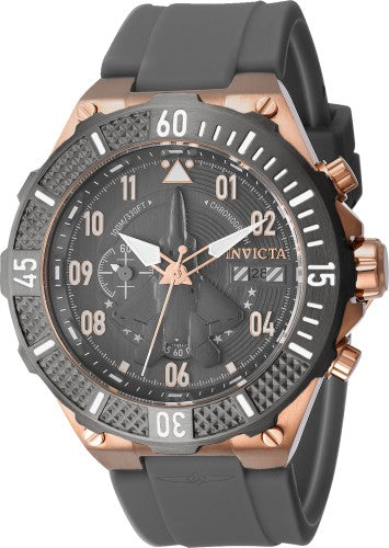 title:Invicta Men's Aviator 50mm Quartz Chronograph Watch IN-39895;color:Grey