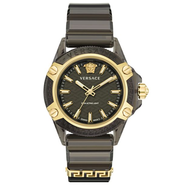 title:Versace Unisex Versace Icon Active Indiglo 42mm Quartz Watch VE6E00123;color:Black