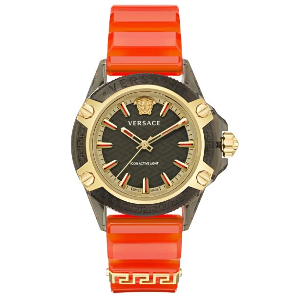 title:Versace Unisex Versace Icon Active Indiglo 42mm Quartz Watch VE6E00223;color:Red