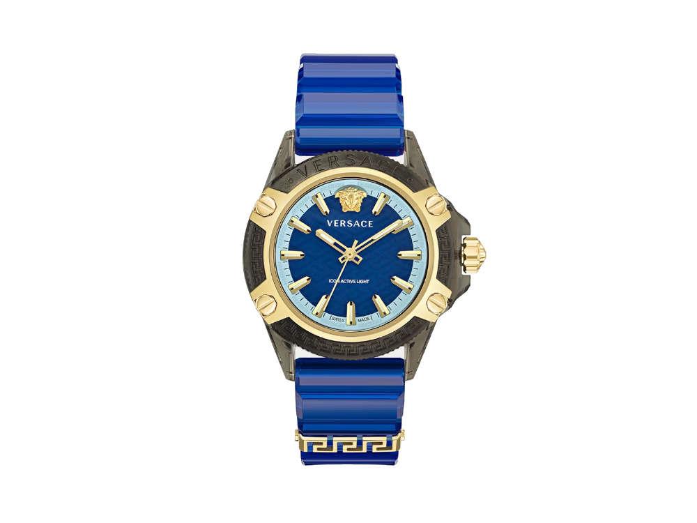 title:Versace Unisex Versace Icon Active Indiglo 42mm Quartz Watch VE6E00323;color:Blue