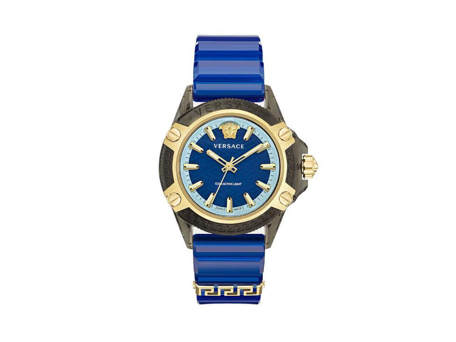 title:Versace Unisex Versace Icon Active Indiglo 42mm Quartz Watch VE6E00323;color:Blue