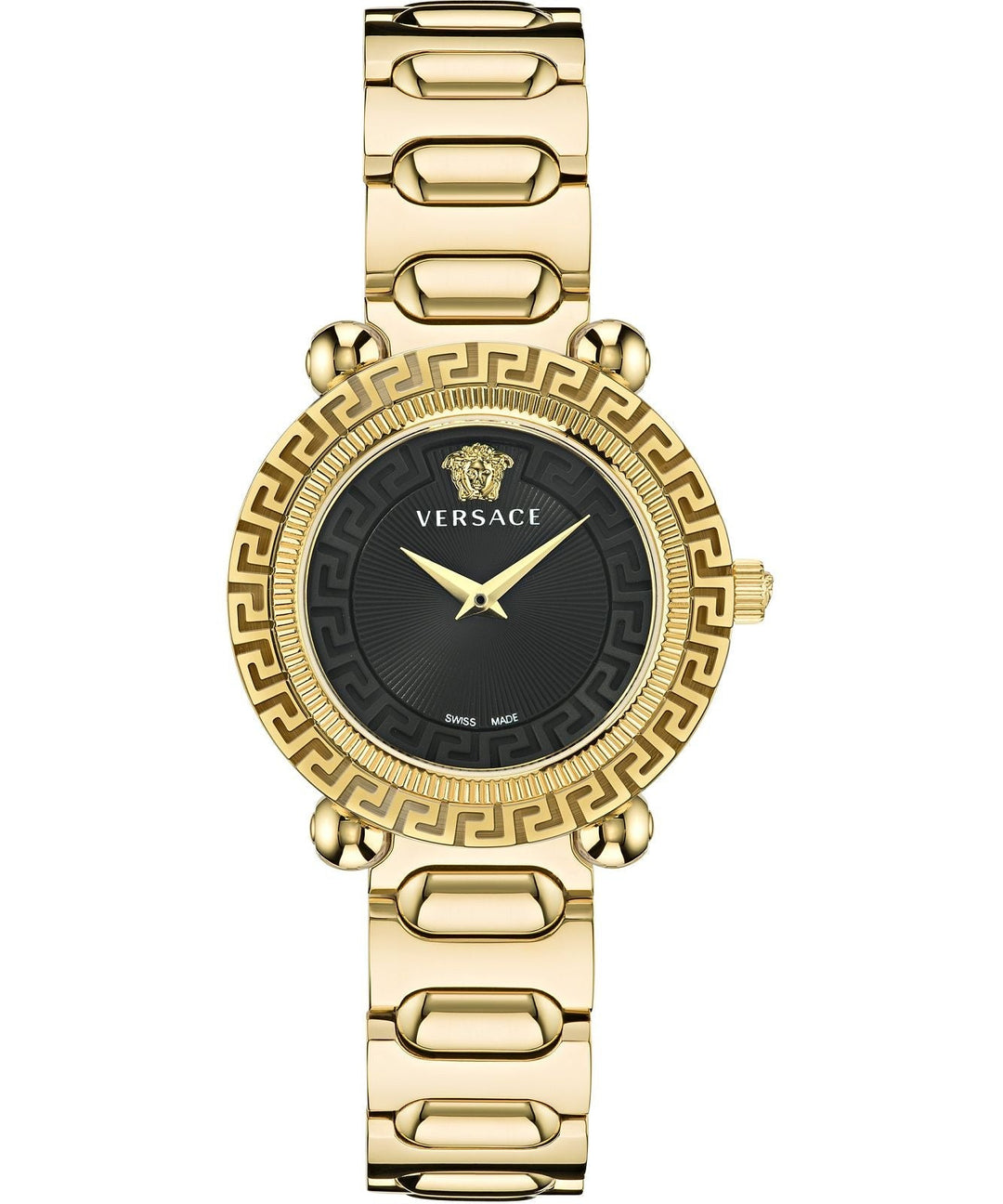 title:Versace Women's Versace Greca Twist 25mm Quartz Watch VE6I00523;color:Gold