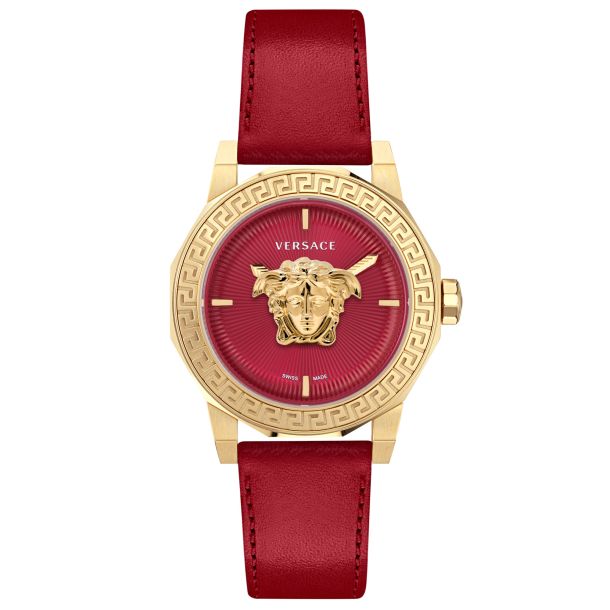 title:Versace Women's Versace Medusa Deco 38mm Quartz Watch VE7B00123;color:Red