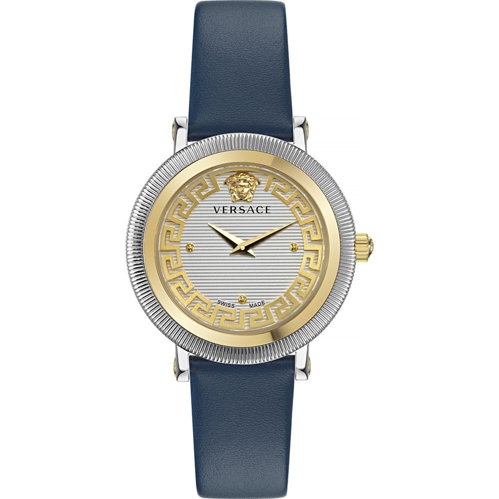 title:Versace Women's Versace Greca Flourish 35mm Quartz Watch VE7F00223;color:Navy