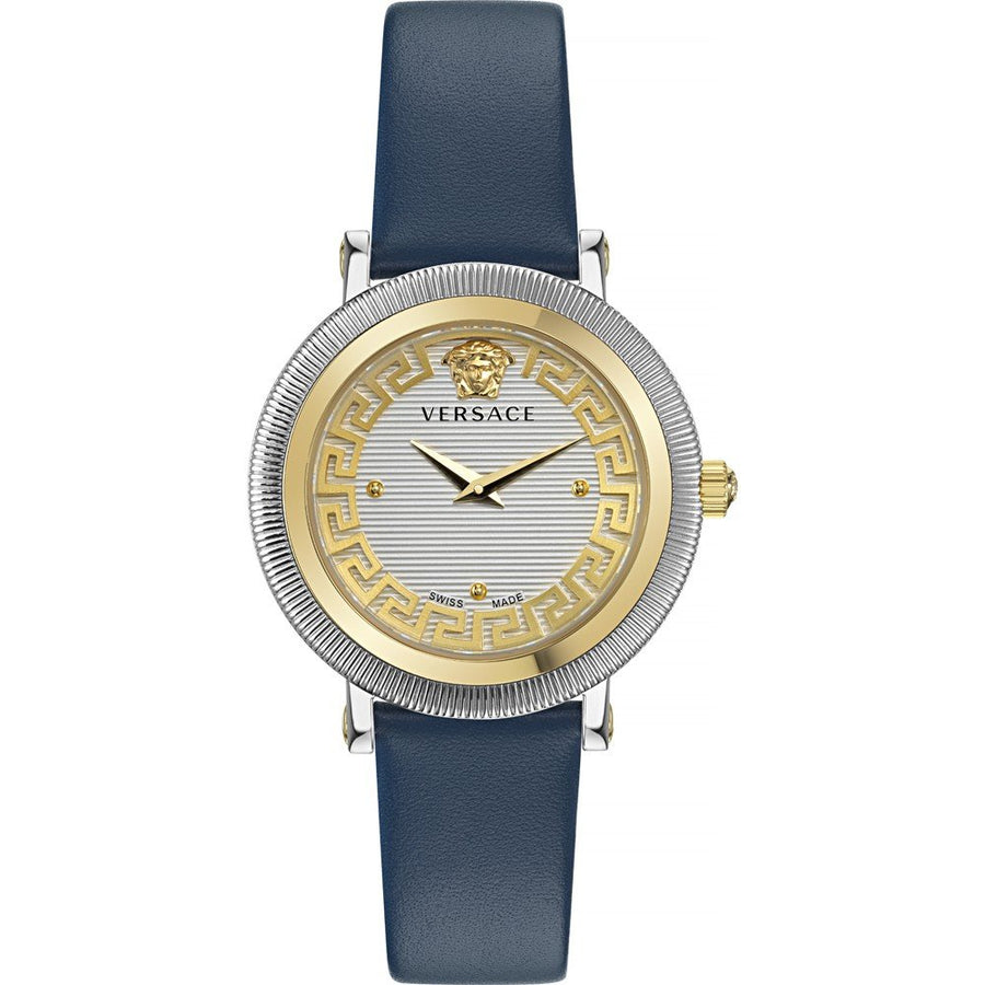 title:Versace Women's Versace Greca Flourish 35mm Quartz Watch VE7F00223;color:Navy