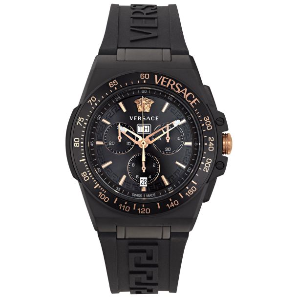 title:Versace Men's Versace Greca Extreme 45mm Quartz Watch VE7H00323;color:Black