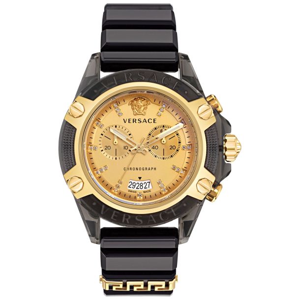 title:Versace Men's Versace Icon Active 44mm Quartz Watch VEZ701623;color:Black