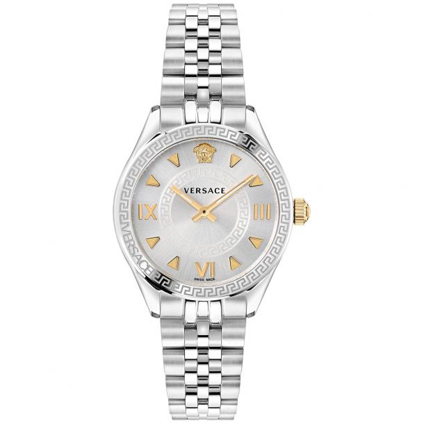 title:Versace Women's Versace Hellenyium 35mm Quartz Watch VE2S00322;color:Silver
