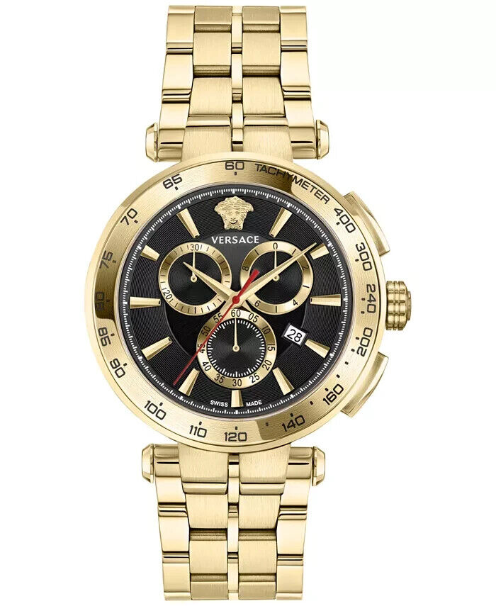 title:Versace Men's Versace Aion 45mm Quartz Watch VE6CA0623;color:Gold
