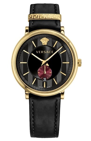 title:Versace Men's Versace V-Circle 42mm Quartz Watch VEBQ00519;color:Black