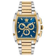 title:Versace Men's Versace Dominus 42mm Quartz Watch VE6H00723;color:Silver and Gold