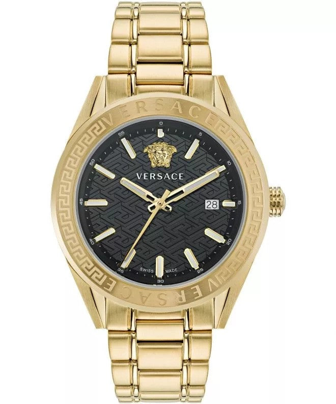 title:Versace Men's Versace V-Code 42mm Quartz Watch VE6A00623;color:Gold