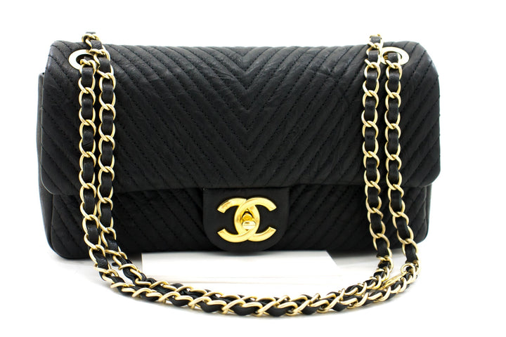 Chanel 2015 Chevron V-Stitch Leather Chain New Shoulder Bag