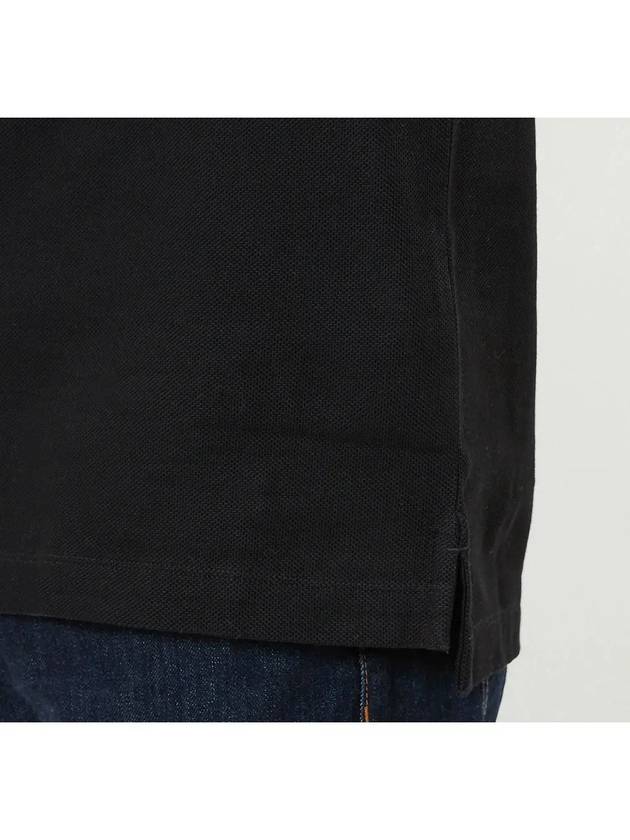 Burberry Men's Eddie Embroidered Logo Polo Shirt Black