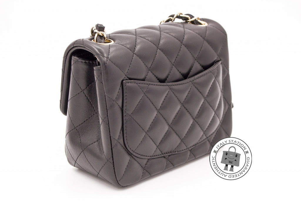 Top Quality Chanel A35200 Y04059 Classic CC Flap Black / 94305 Lambskin Mini Shoulder Bags Pbhw