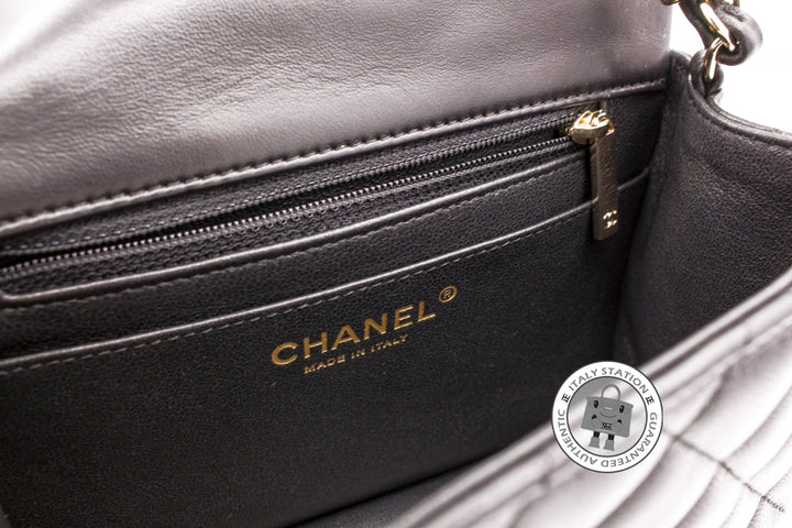 Top Quality Chanel A35200 Y04059 Classic CC Flap Black / 94305 Lambskin Mini Shoulder Bags Pbhw