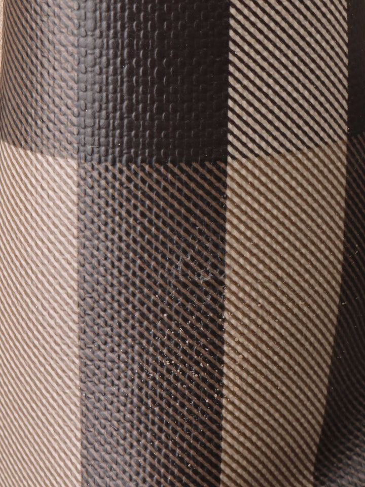 Burberry Checkered Leather Tote.