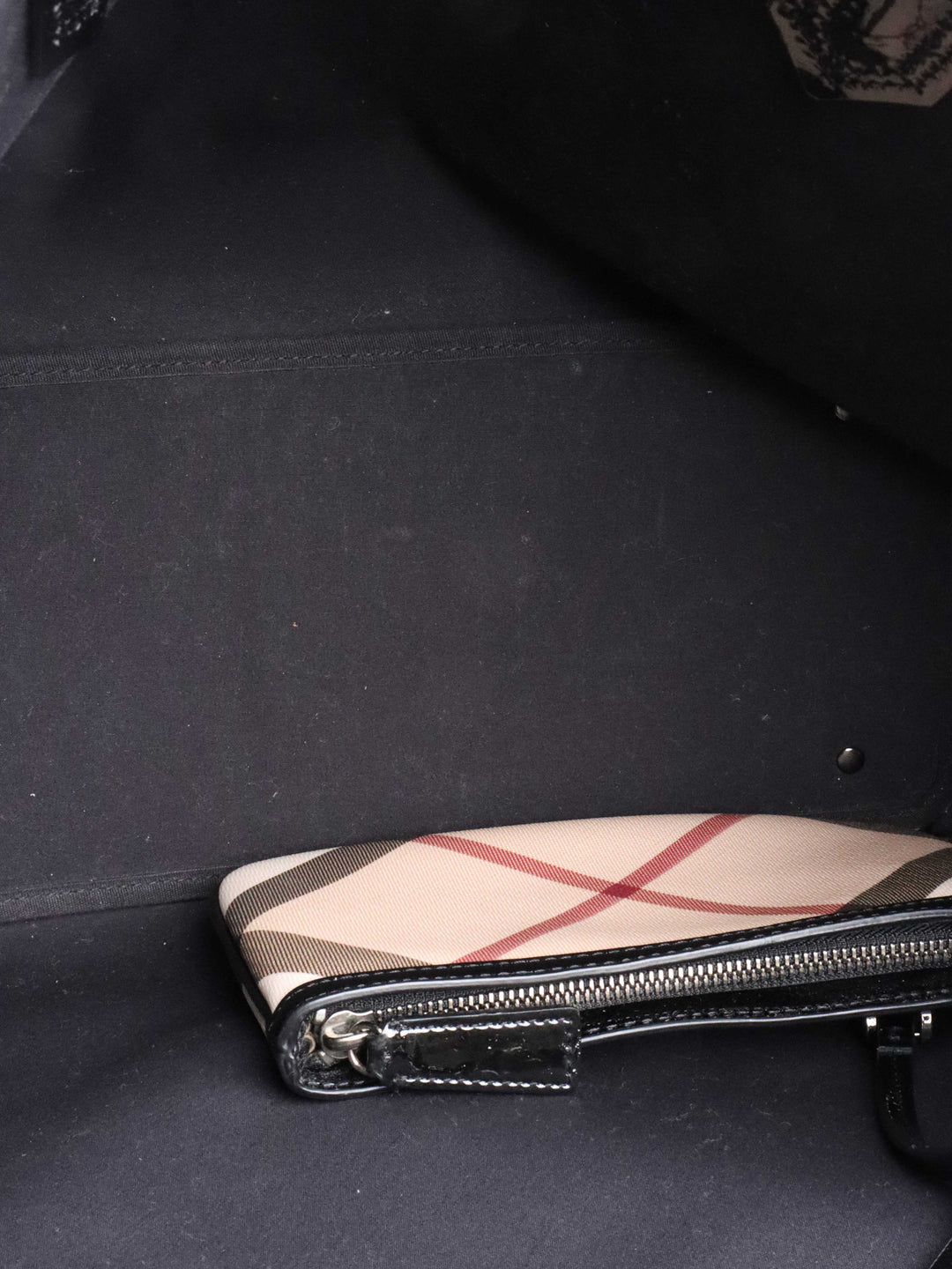 Burberry Haymarket Checkered Tote.