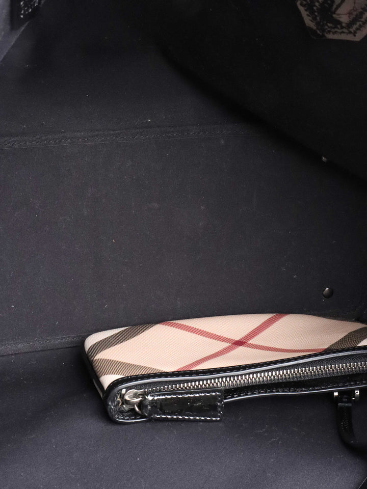 Burberry Haymarket Checkered Tote.