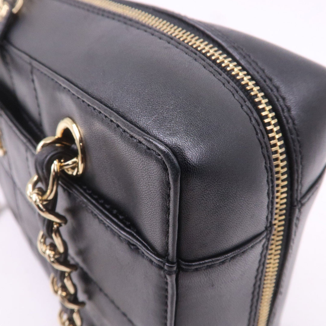Top Quality Chanel Chocolate Bar Lamb Skin Chain Shoulder Bag Black