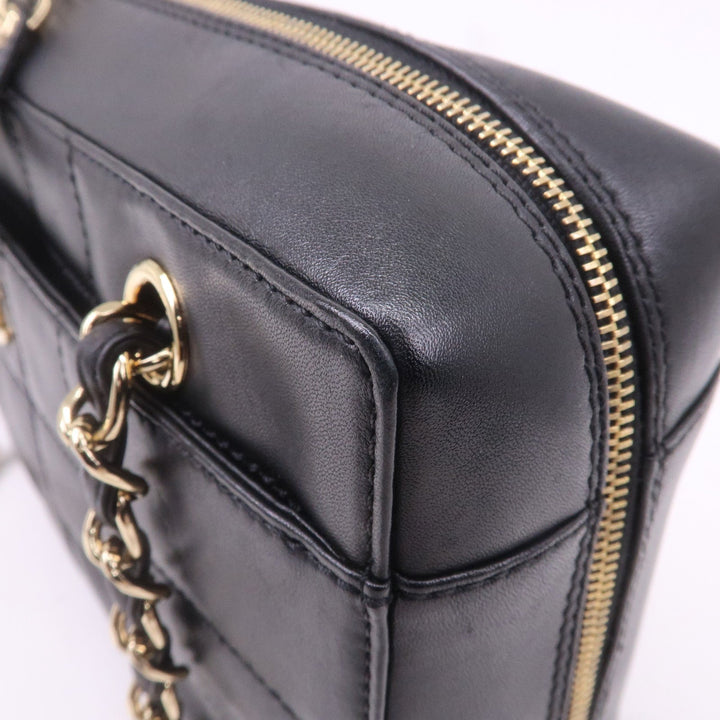 Top Quality Chanel Chocolate Bar Lamb Skin Chain Shoulder Bag Black