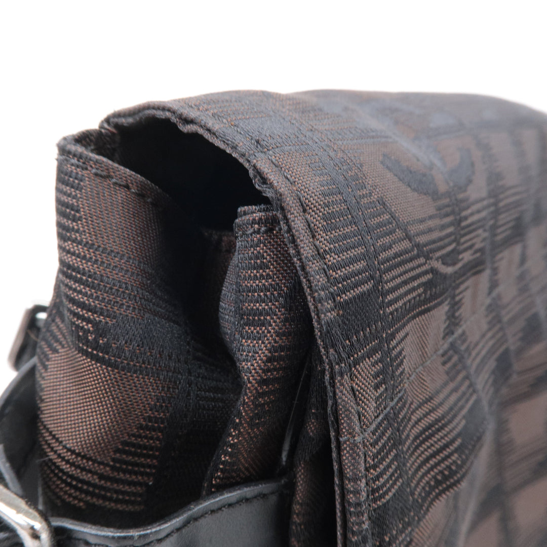 Top Quality Chanel New Travel Line Nylon Jacquard Leather Shoulder Bag A29347