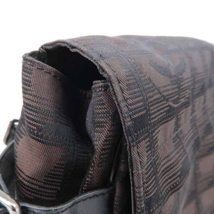 Top Quality Chanel New Travel Line Nylon Jacquard Leather Shoulder Bag A29347