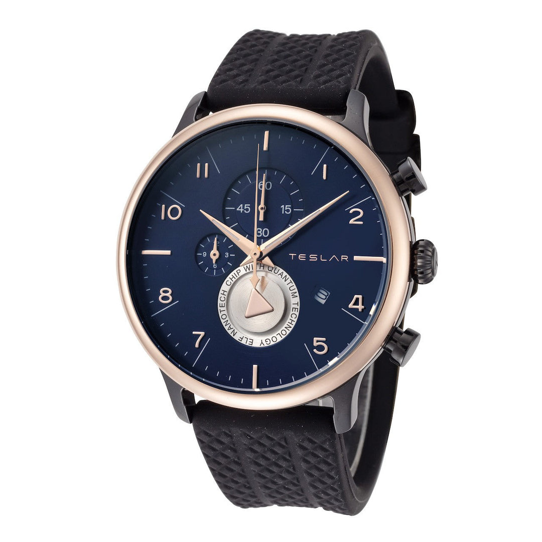 Teslar Men's Re-Balance T-8 44mm Quartz Chronograph Watch