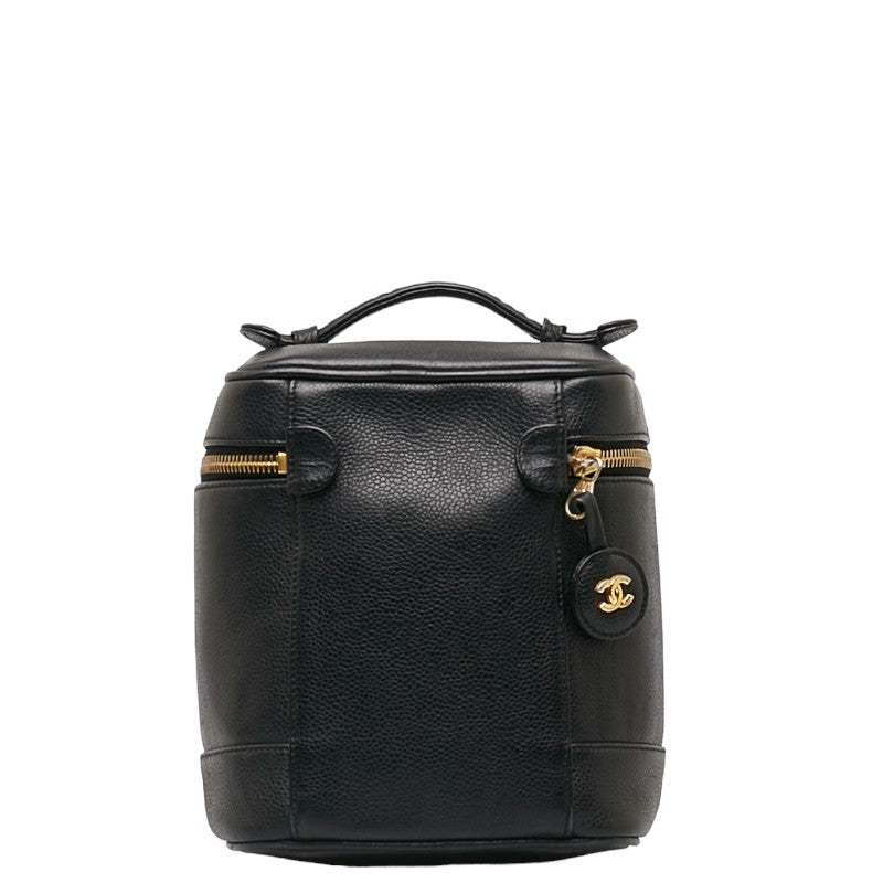 Top Quality Chanel DECACOCOMARK Handbag Vanity Bag Black Caviar S  CHANEL