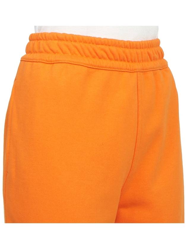 Burberry Logo Patch Cotton Track Pants Orange