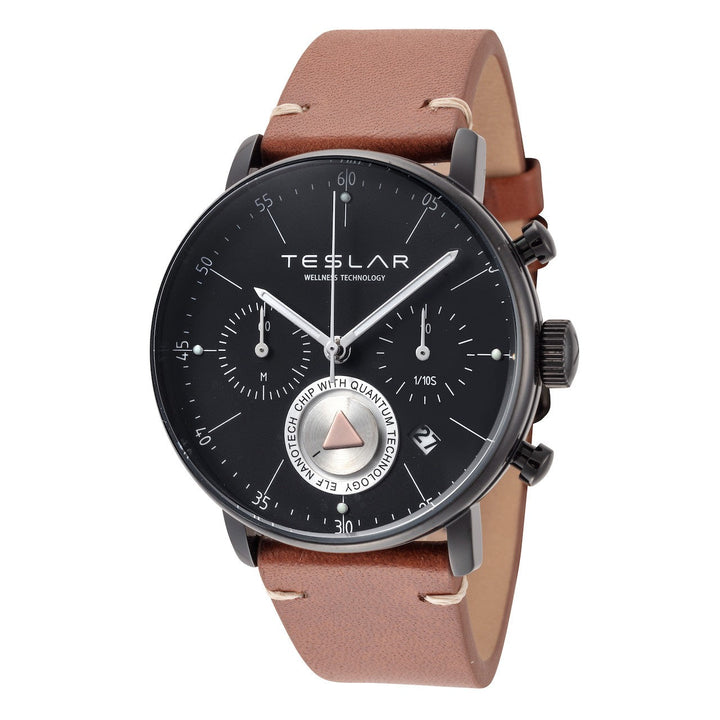 Teslar Men's Re-Balance T-6 42mm Quartz Chronograph Watch