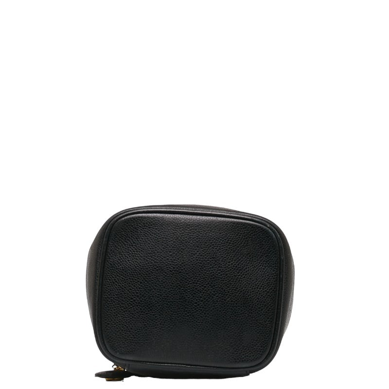 Top Quality Chanel DECACOCOMARK Handbag Vanity Bag Black Caviar S  CHANEL