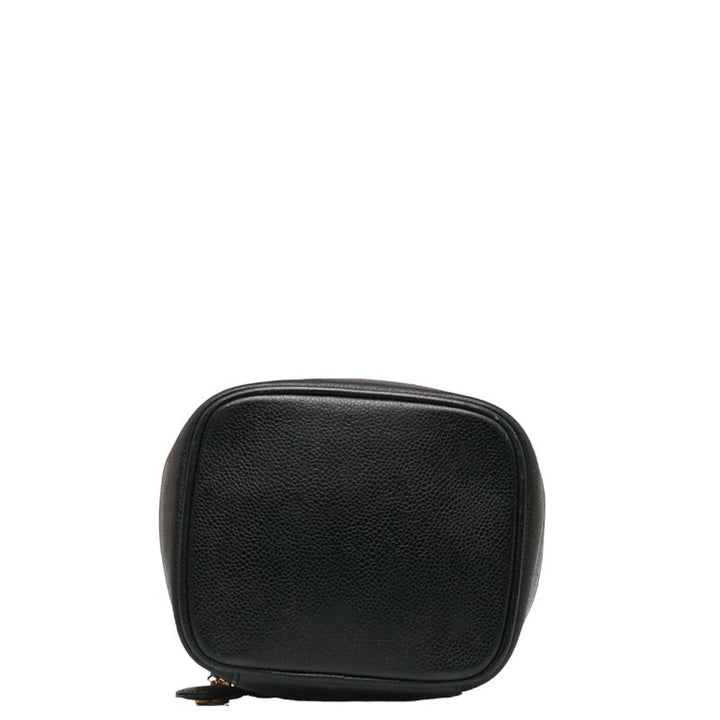 Top Quality Chanel DECACOCOMARK Handbag Vanity Bag Black Caviar S  CHANEL