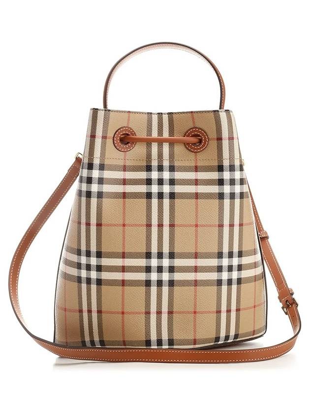 Burberry TB Check Print Small Bucket Bag Archive