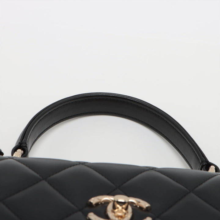 Top Quality Chanel Mattress kin 2WAY Handbags Black Gold
