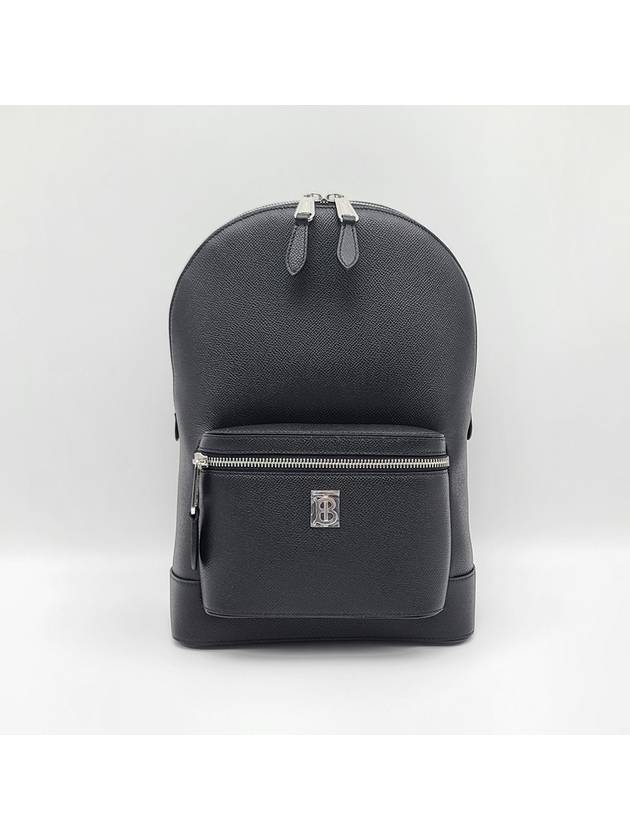 Burberry Logo Grained Leather Cross Bag Black