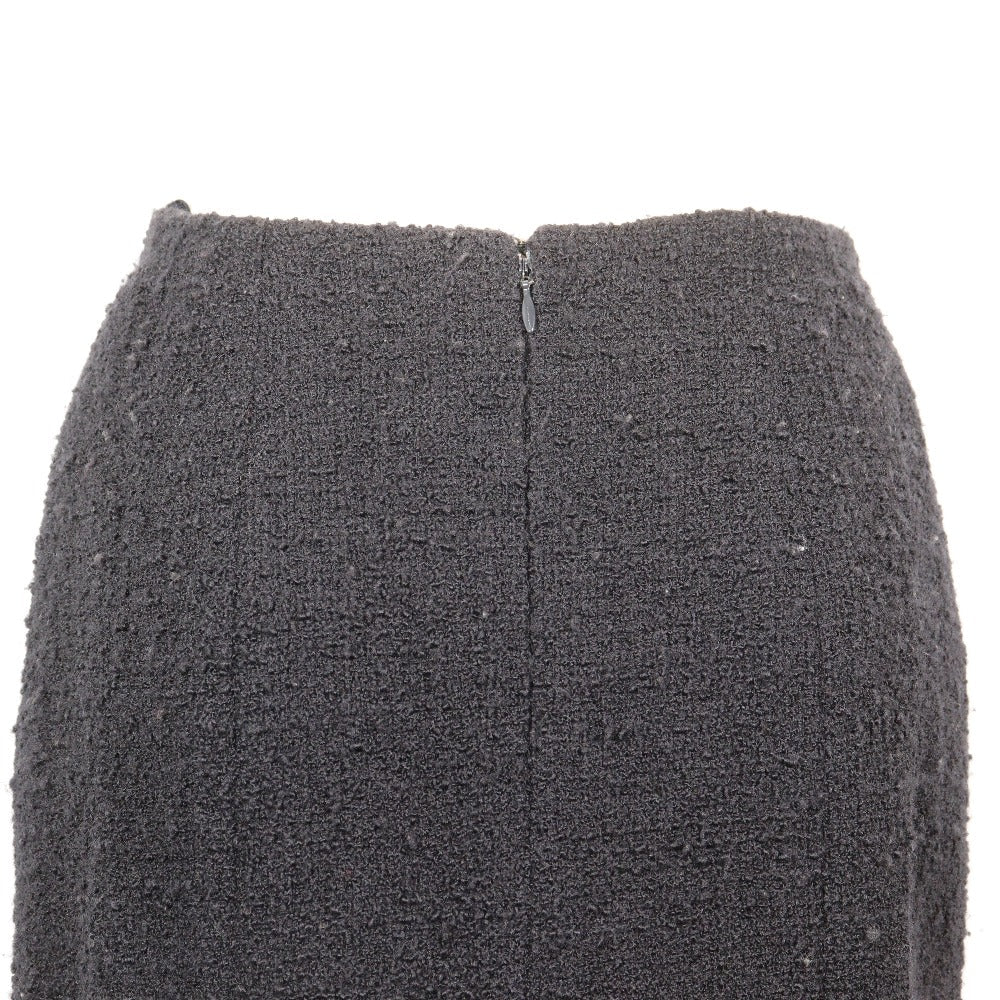 Top Quality Chanel Wool Skirt Navy New