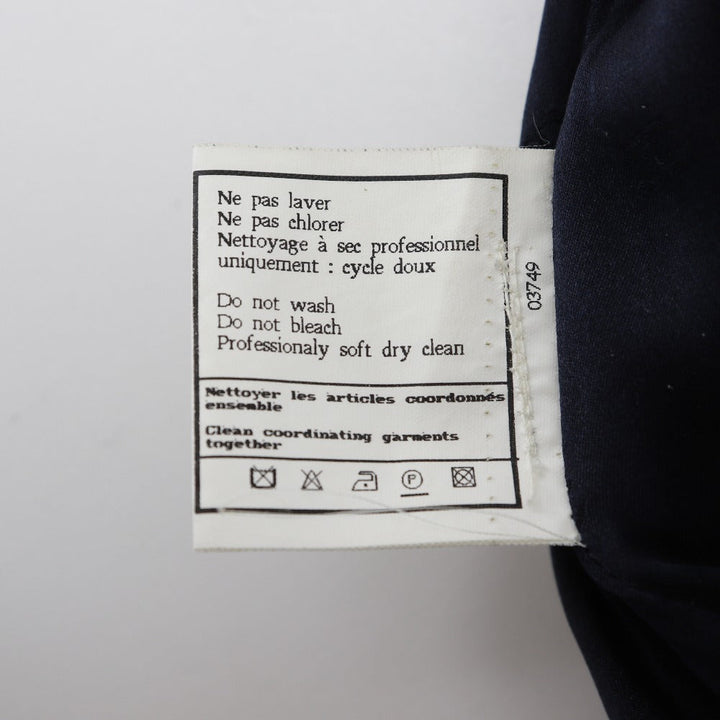 Top Quality Chanel Wool Skirt Navy New